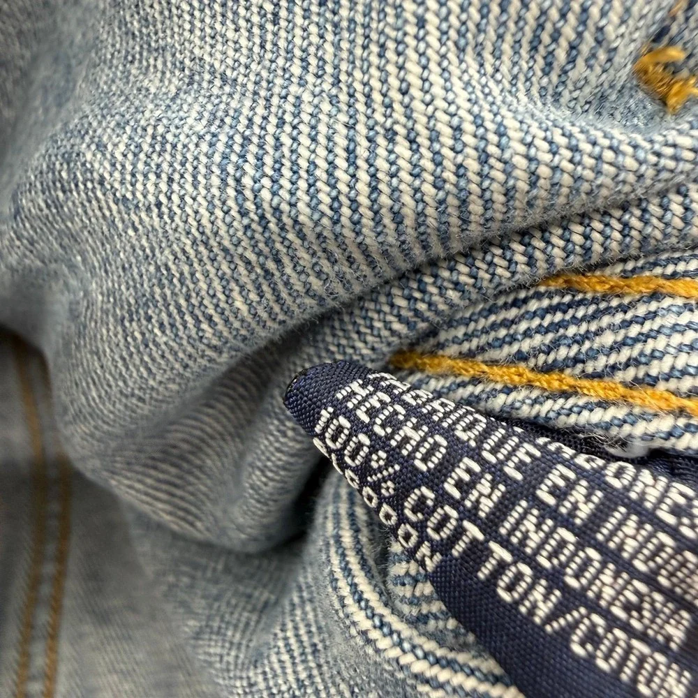 VTG 90s Tommy Hilfiger Trucker Jacket Men L Collar Casual Retro Denim Chore Y2K